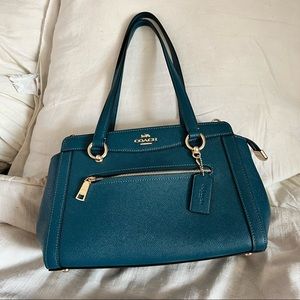 Coach Teal Ink Kailey Carryall crossbody bag
